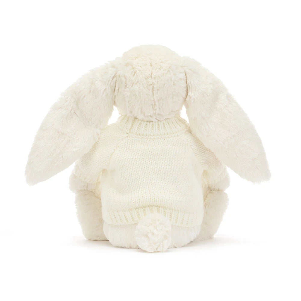 Blossom Cream Bunny 'Berry' with Personalized Cream Jumper