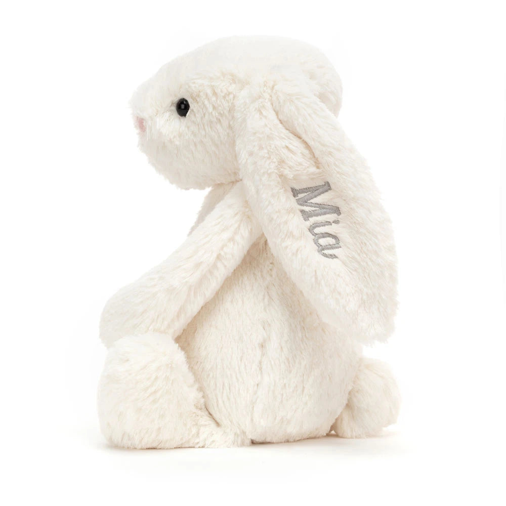 Personalized Bashful Cream Bunny Medium